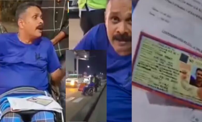 Disabled war veteran allegedly humiliated in Udupi; Toll Staff apologised after Blacklash
