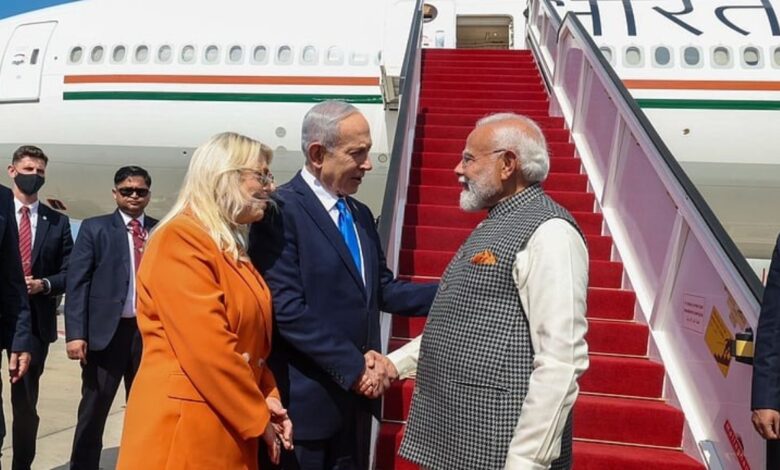 PM Modi receives grand red-carpet welcome in Israel after nine years, bilateral talks in focus