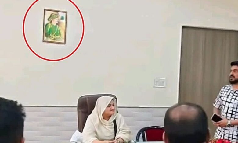 Shaane Hind Nihal Ahmed’s office photo sparks row in Maharashtra