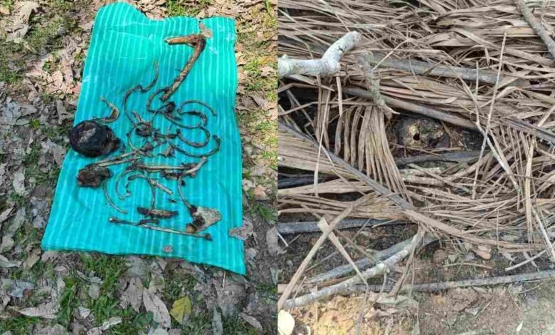 Skeleton found burnt in plantation: police suspect murder in Chikkamagaluru