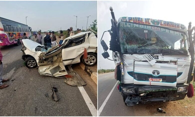 Two killed, 35 injured in bus collision near Sira on NH-48