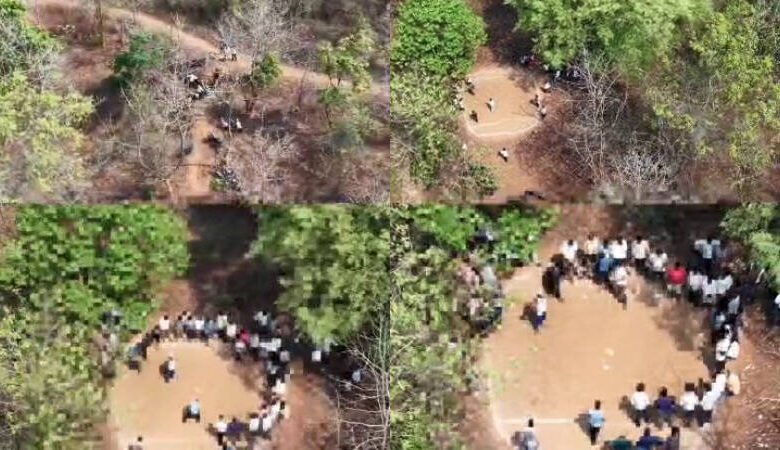 Drone helps police bust gambling racket in Bhadravati forest, 19 held