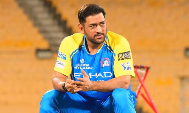 MS Dhoni during training session as his IPL return gets delayed due to calf injury