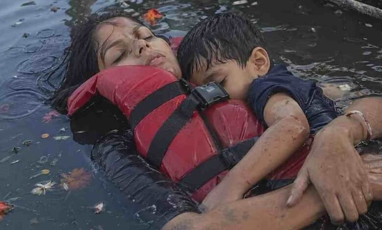 Boat tragedy in narmada: 9 dead, viral ‘mother-child’ image found fake