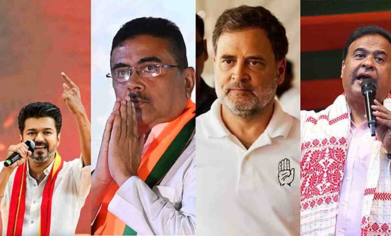 Five-state polls throw up surprises; BJP surges, Vijay’s TVK shocks Tamil Nadu