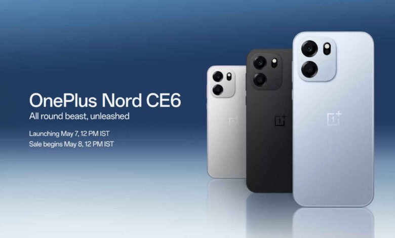 OnePlus Nord CE 6 Series Set for India Launch on May 7 with Big Battery and Gaming Focus