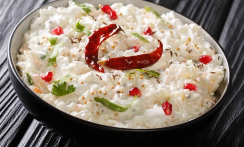 A quick and soothing South Indian curd rice recipe made with cooked rice, yogurt, spices and tempering, perfect for summer meals and easy digestion at home
