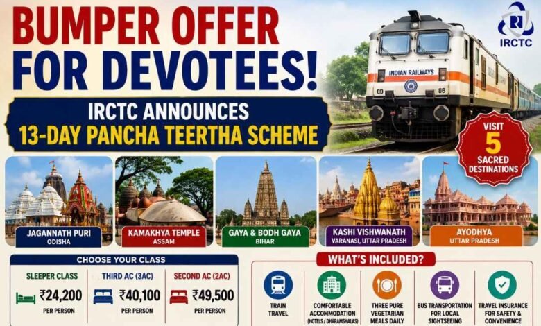 Bumper Offer for Devotees! IRCTC Announces 13-Day Pancha Teertha scheme