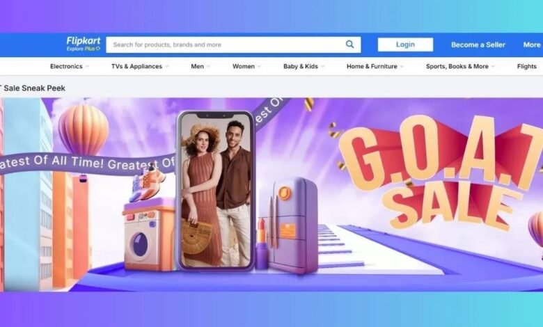 Flipkart GOAT Sale to Offer Big Discounts on iPhones Laptops Smart TVs and More
