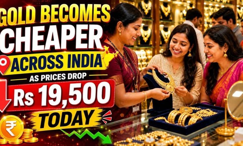 Gold Becomes Cheaper Across India as Prices Drop Rs 19,500 today