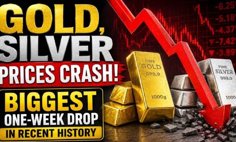 Gold, Silver Prices Crash: Biggest One-Week Drop in Recent History