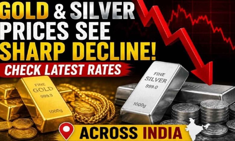Gold and Silver Prices See Sharp Decline; Check Latest Rates Across Indian