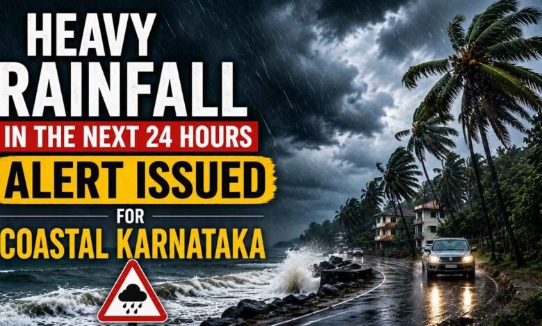 Heavy Rainfall in the Next 24 Hours: Alert Issued for Coastal Karnataka