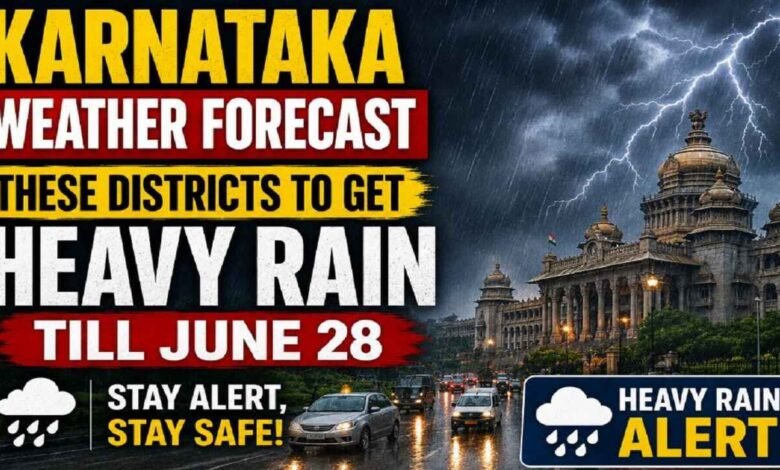 Karnataka Weather Forecast: These Districts To Get Heavy Rain Till June 28