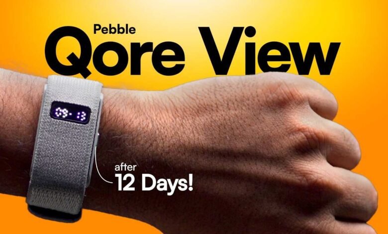 Pebble Qore View Wellness Band Launched in India with 30 Day Battery