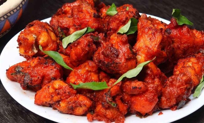 Restaurant Style Chicken 65 Made Easy in Air Fryer with Just Two Spoon Oil for a Crispy and Healthy Twist