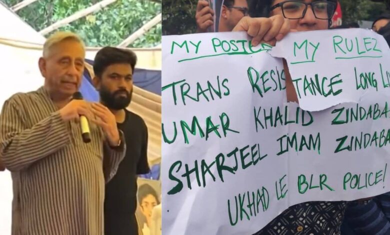 Controversy Erupts at Bengaluru NEET Protest After Posters Supporting Umar Khalid Displayed