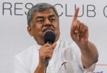 Hariprasad Defends Umar Khalid Posters at NEET Protest Calls for Amit Shah’s Resignation