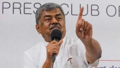 Hariprasad Defends Umar Khalid Posters at NEET Protest Calls for Amit Shah’s Resignation