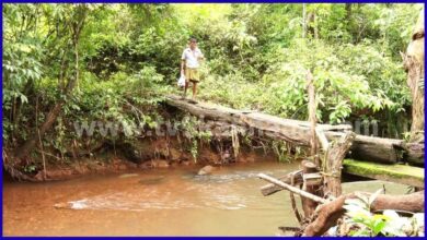 Villagers Risk Their Lives Crossing Broken Footbridge for Two Decades in Karnataka Byndoor