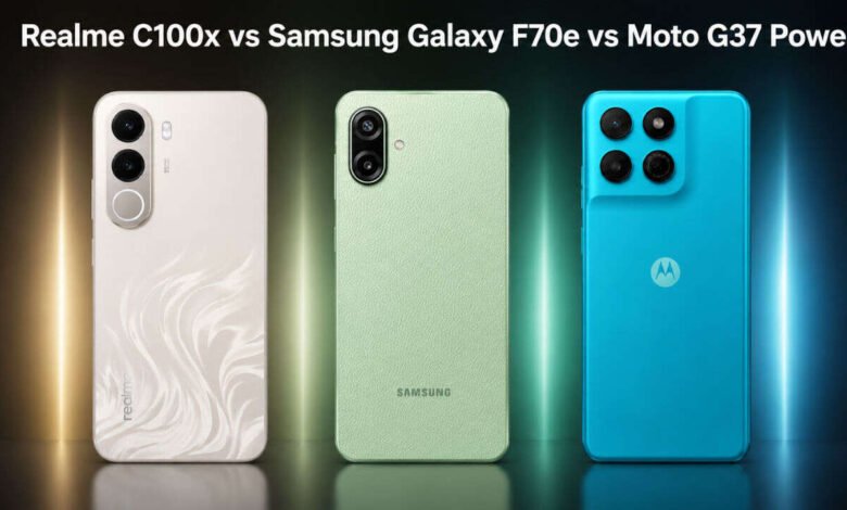 Vivo T5e vs Realme C100x vs Samsung Galaxy F70e 5G Which Budget Phone Offers Better Value Under Rs 15000