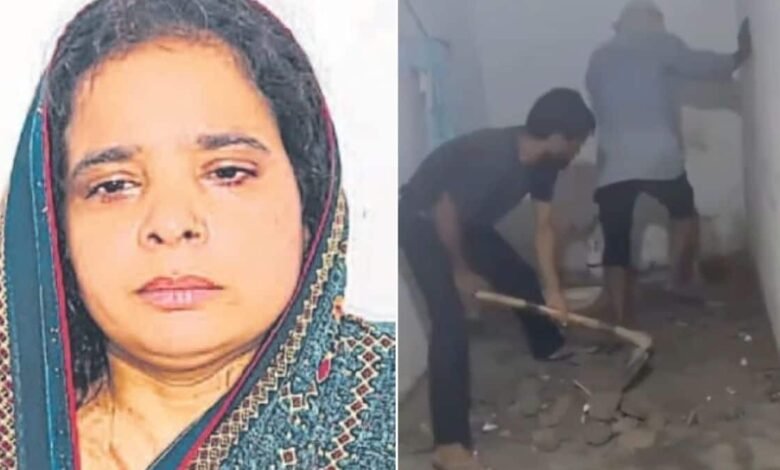 Woman Arrested After Husband’s Body Found Buried Beneath Bathroom Floor in Agra