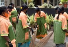 Hubballi Civic Workers Put Up Unique Banner to Warn Litterers