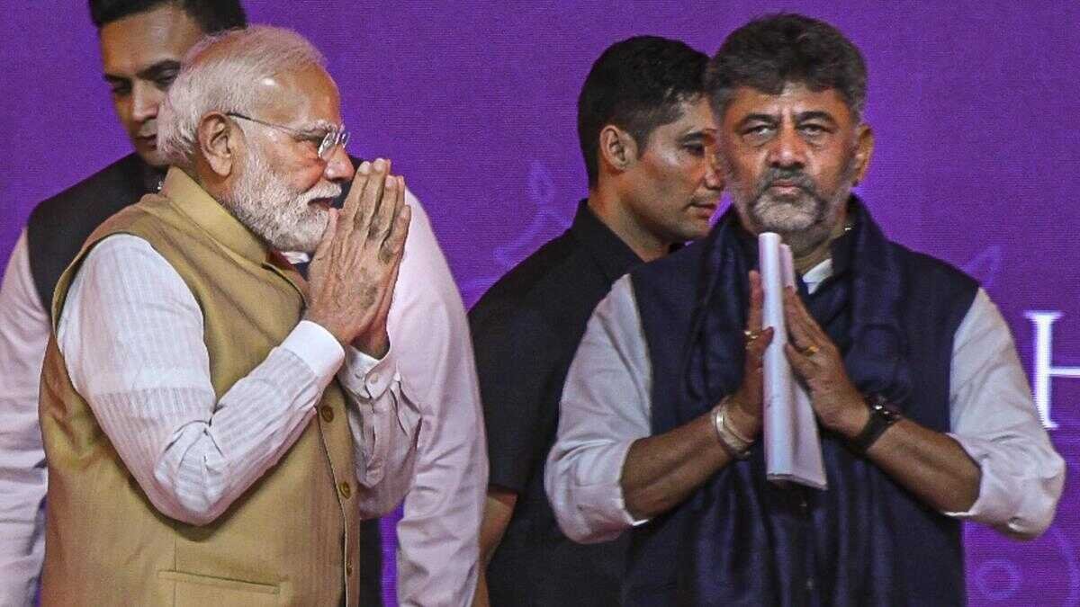Karnataka Needs Strong Support for Growth Says CM DK Shivakumar During PM Modi Mysuru Visit