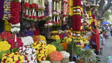 Kolar Flower Prices Surge Ahead of Varalakshmi Festival