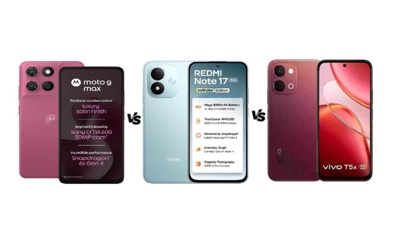 Moto G Max vs Vivo T5x 5G vs OnePlus Nord CE6 Lite Which Phone Stands Out