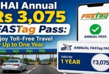 NHAI Annual Rs 3,075 FASTag Pass: Enjoy Toll-Free Travel for Up to One Year