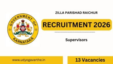 Raichur ZP Recruitment 2026 Offers 65 Jobs for PUC Pass Candidates