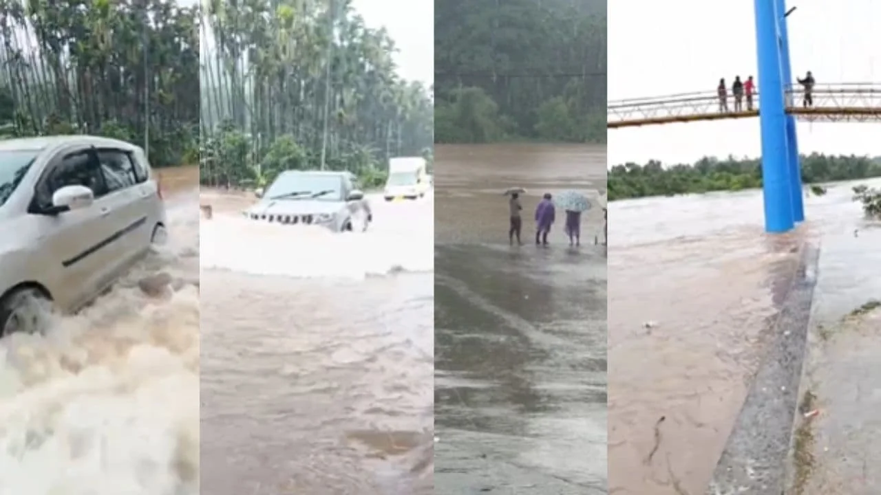 Relentless Rain Triggers Flood Fears Across Chikkamagaluru as Tunga and Bhadra Rivers Overflow