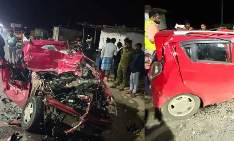 Three Killed, Three Injured After Car Crashes Into Parked Truck Near Ranebennur