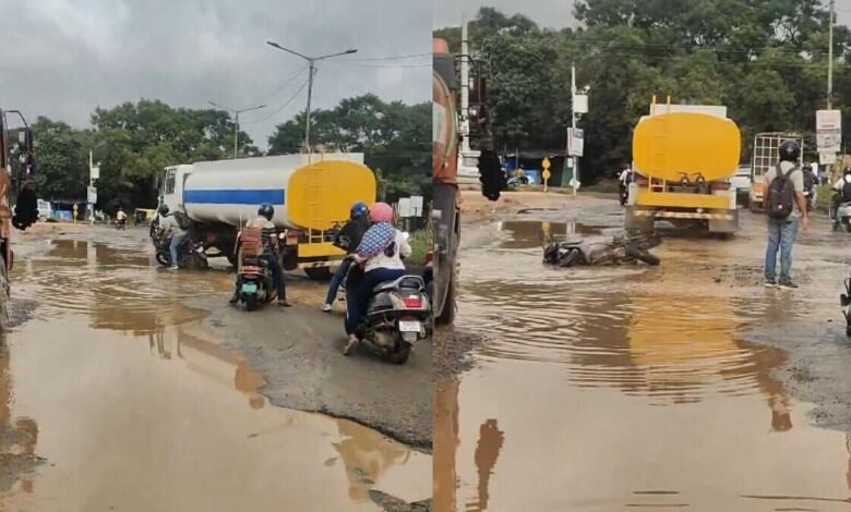 Water Tanker Runs Over Bike in Bengaluru, Rider Escapes and Driver Arrested