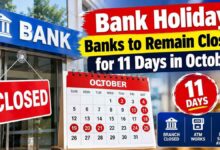 Bank Holiday: Banks to Remain Closed for 11 Days in October