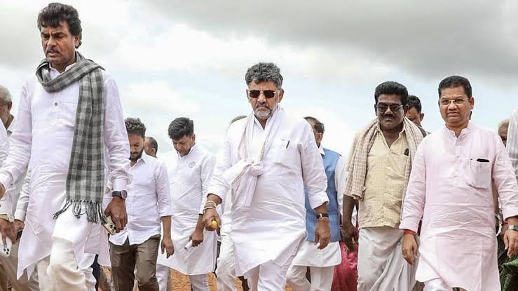 DK Shivakumar Leads Congress Meeting on Elections and Drought