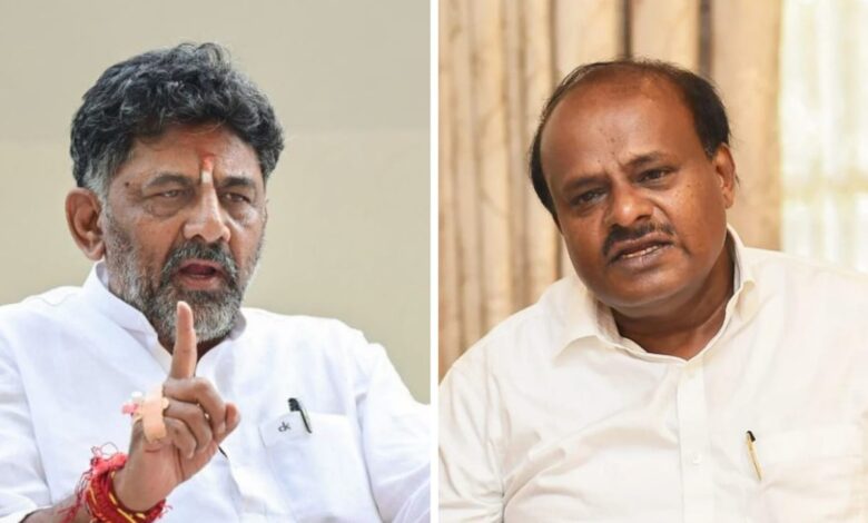 DK Shivakumar Responds to Kumaraswamy Over NICE Road Property Allegations