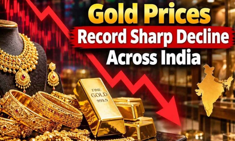 Gold Prices Record Sharp Decline Across India: Check Today Rates
