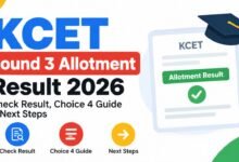 KEA UGCET 2026 Third Round Final Seat Allotment Result Released