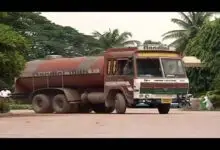 KMF Nandini Milk Tanker Overturns Near Hebbal, 14000 Litres Of Milk Spilled