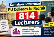 Karnataka Government PU Colleges to Recruit 814 Lecturers: KEA Notification Expected Soon