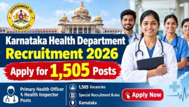 Karnataka Health Department Recruitment 2026: Apply for 1,505 Posts