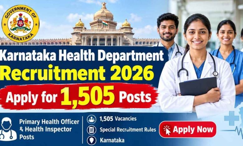 Karnataka Health Department Recruitment 2026: Apply for 1,505 Posts