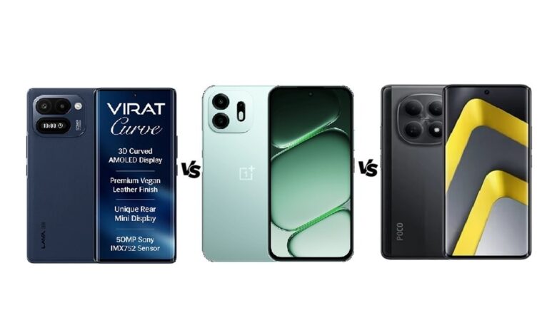 Lava Virat Curve 5G vs OnePlus N6 vs Poco M8 5G