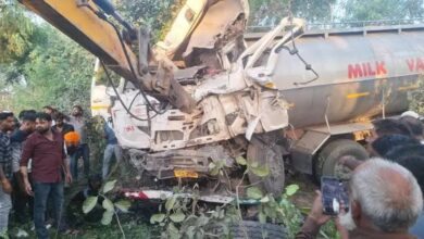 Mandya Road Accident Kills Three as Milk Tanker Hits Scooter