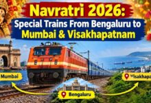 Navratri 2026: Special Trains From Bengaluru to Mumbai & Visakhapatnam