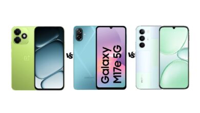 OnePlus N6 Lite vs Samsung Galaxy M17e 5G vs Realme P4 Lite 5G