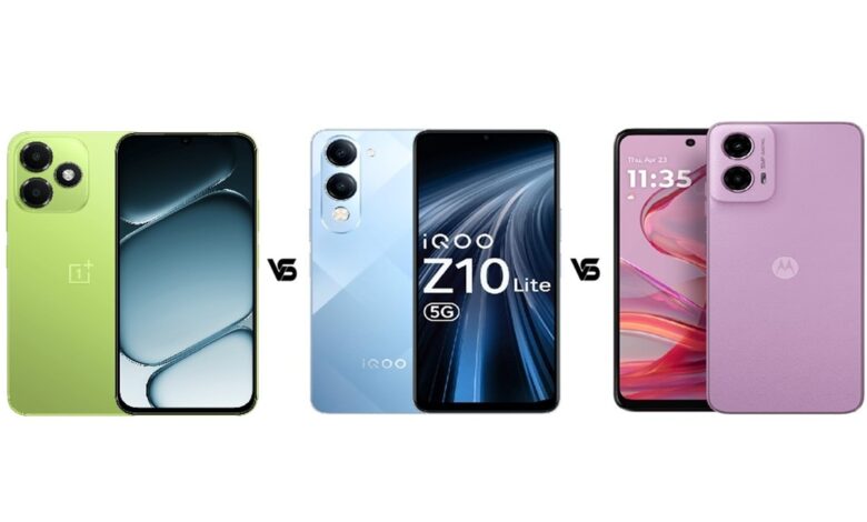 OnePlus N6 Lite vs iQOO Z10 Lite 5G vs Samsung Galaxy A06 5G