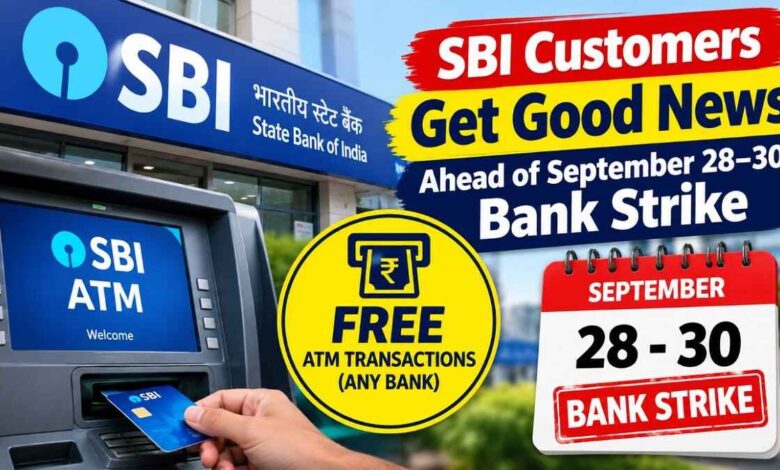 SBI Customers Get Good News Ahead of September 28–30 Bank Strike